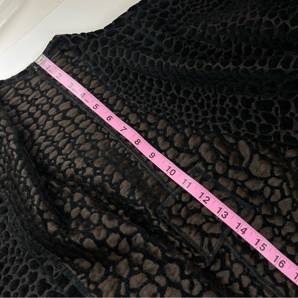 Scavenger Couture Jacket Womens Medium Black Multicolor Textured Open Front - Picture 7 of 9